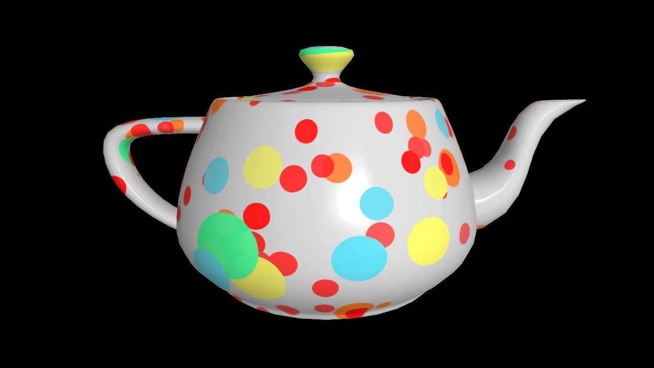 Colourful teapot